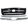 Toyota Tundra Grille Assembly 2003 2004 2005 2006 Black Plastic Shell And Insert With Chrome Molding Regular Access Cab Sr5 