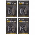 Niche Brake Pad Set For Yamaha Yz125 Yz250 Yz400f Suzuki Rm125 Rm250 Kawasaki Kx125 Kx250 Rear Organic 4 Pack