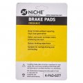 Niche Brake Pad Set For Yamaha Yz125 Yz250 Yz400f Suzuki Rm125 Rm250 Kawasaki Kx125 Kx250 Rear Organic 4 Pack