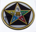 Eastern Star Masonic Emblem Domed Decal On Chrome Bike Motorcycle Car 62mm