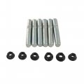 Front Exhaust Flange Stud And Nut Kit For Ford Isuzu Nissan Fits M10 1 5 X 62mm Systems Replace 03133 Durable Steel 