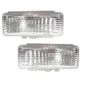 Front Turn Signal Lights For Gmc Sonoma 1994 1995 1996 1997 Driver And Passenger Side Pair Clear Lens Replacement Gm2521126 