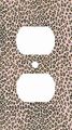 Dusty Rose Leopard Skin Print Decorative Outlet Cover 
