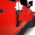 Hooke Road Wrangler Door Hinge Steps Aluminum Folding Foot Peg Doorstep Rooftop Access Pedal Hook For 2007024 Jeep Jk Jl 2