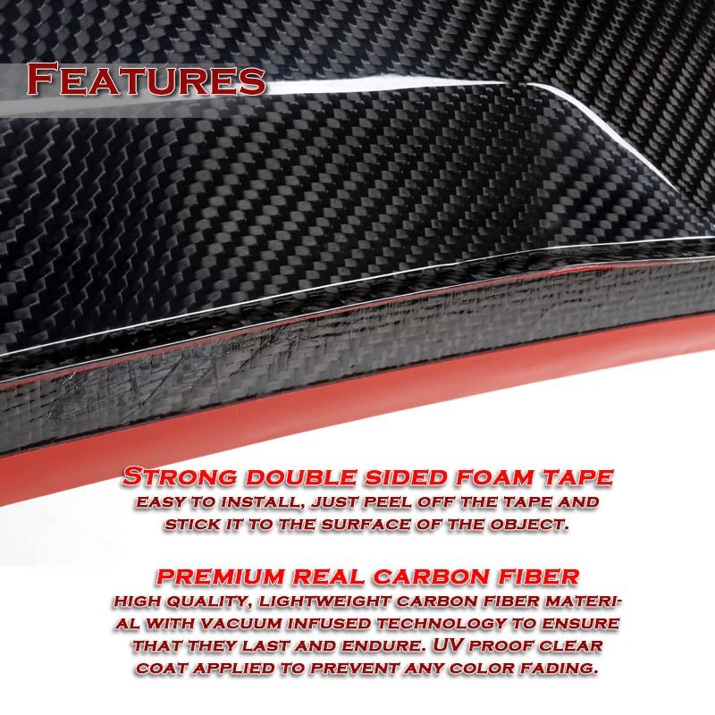 Eparts Real Carbon Fiber V-style Rear Spoiler Wing Trunk Lid Extended For 2009 2016 Bmw Z4 E89