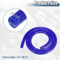 X Autohaux 1 Set Silicone Vacuum Tubing Hose 1m 6mm Id Engine Automotive Line Blue