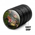 Alligators Valve Stem Caps For Tire Rim Wheel Aluminum Black