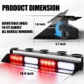 Wineco Emergency Dash Strobe Lights Red White Safety Flashing Warning Hazard Interior Front Rear Windshield Deck Split For