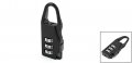 Uxcell Packsack 3 Digit Security Combination Dial Lock Password Padlock Black 55 X 20mm