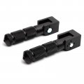 Minho Black Cnc Folding Motorcycle Bicycle Foot Pegs M8 Rear Footrest Peg Footpeg For Mini Bike Parts Honda Grom Msx125 Install