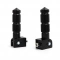 Minho Black Cnc Folding Motorcycle Bicycle Foot Pegs M8 Rear Footrest Peg Footpeg For Mini Bike Parts Honda Grom Msx125 Install