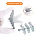 Uxcell 20pcs Spring Toggle Bolt Anchors 3 8 X3 Butterfly Male Thread Loaded Hollow Wall Round Head