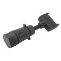 7 Pin Round Female To Flat Male Trailer Adapter Plug Simple Operate Wiring Connector For Caravan Boat