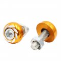 Uxcell 40pcs Aluminum Alloy License Plate Bolt Screw Nuts Gold Tone For Car Motorcycle