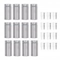 12pcs Standoff Screws Signs Advertising Stainless Steel Wall Standoff Mounts Glass Acrylic Nail Mounting Hardware 19x40mm For