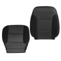 Driver Bottom Top Lean Back Cloth Seat Covers Jet Black For Chevy Silverado 1500 2500hd Gmc Sierra 2014 2015 2016 2017 2018 