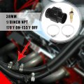 X Autohaux 1 Set Car Engine Coolant Temperature Sensor Switch Radiator Hose Fitting Adapter 38mm 200 F On-185 Off