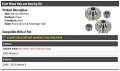 Front Wheel Hub And Bearing Kit 4 Piece Compatible With 2005-2013 Mazda 3 From 01 00 2005 Production Date