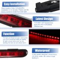 X Autohaux High Level Third Rear Brake Stop Light A2118201556 For Mercedes-benz E 320 4matic Base 3 2l V6 Gas 2004 Red