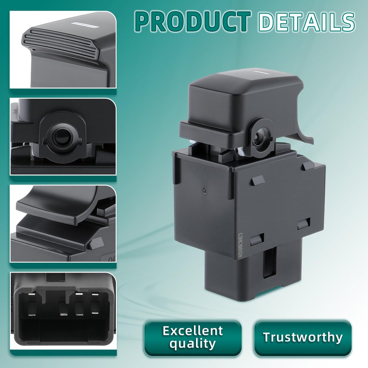93581-3w000 Rear And Front Passenger Side Window Control Switch Fits For Kia Sportage 2011 2012 2013 2014 2015 2016 Set Of 3
