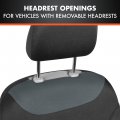 Bdk Carxs Turismo Car Seat Covers Full Set Gray Two-tone Front With Split Rear Bench Back Cover Automotive For Trucks Suv Van