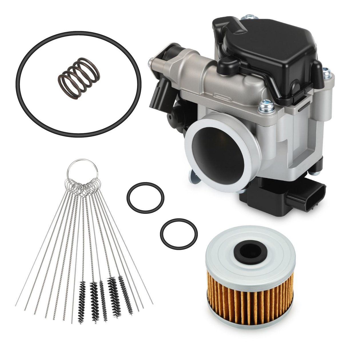 Throttle Body And Oil Filter With Brushes For Honda Rancher 420 2x4 4x4 2014-2019 O E M 16400-hr3-a42