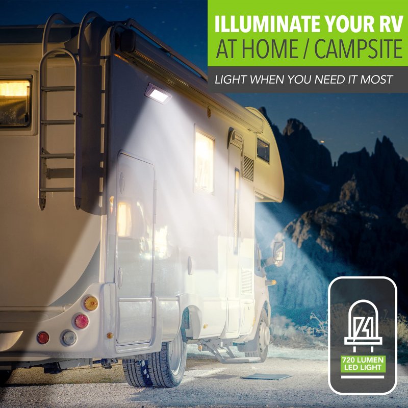 Rv Exterior Porch Utility Light 12v 720 Lumen 5 In Lighting Fixture White Led Replacement For Rvs Trailers Campers And 5th