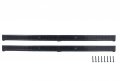 1979 1993 Mustang Bottom Door Sill Step Plates Black Pair Lh And Rh With Screws 37 75 In X 1 875 