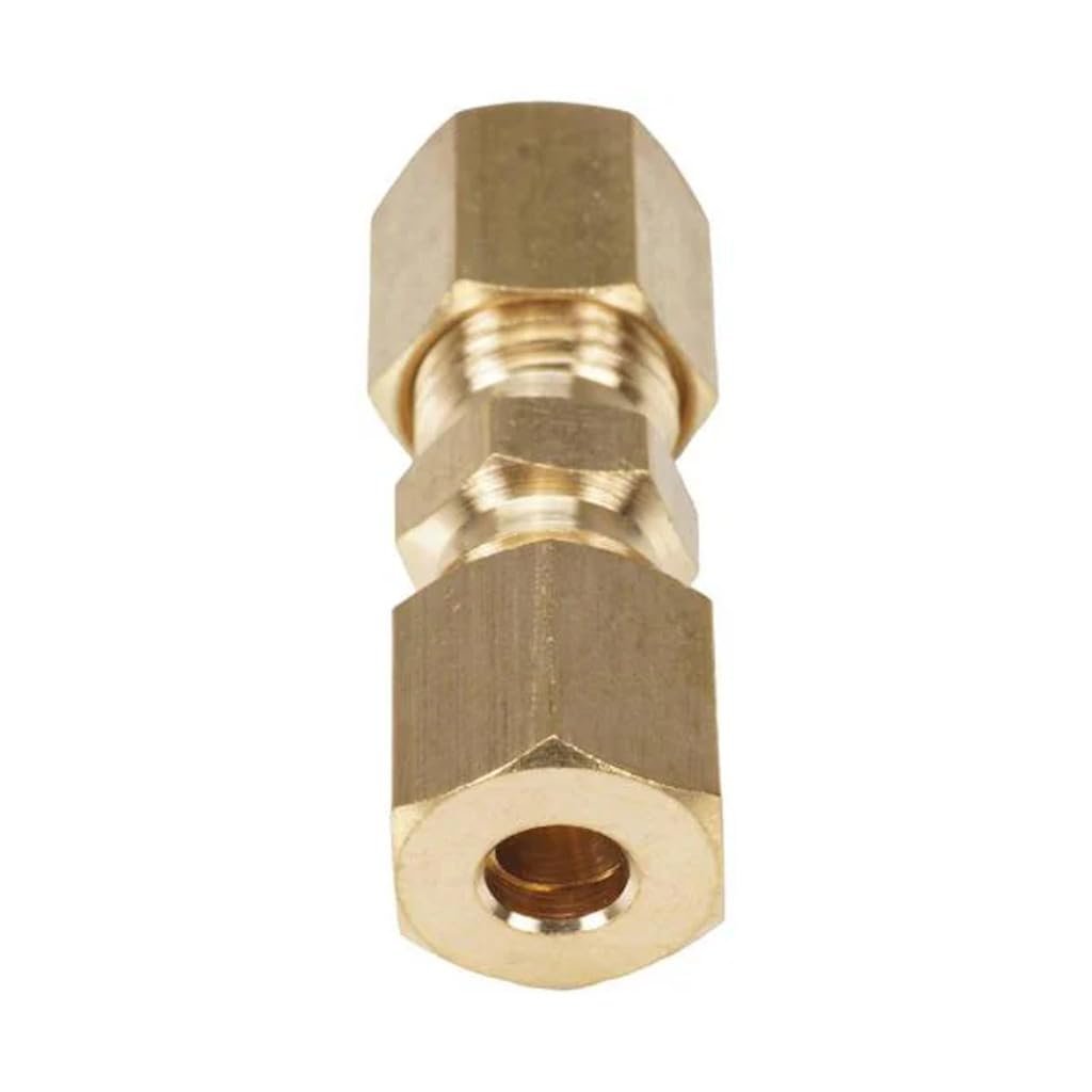 Brass Compression Fittings Male Threaded End Straight Sae 0 2 In Fitting Size Alx-pau-rb-785-3d-cl360a50 2 Pack