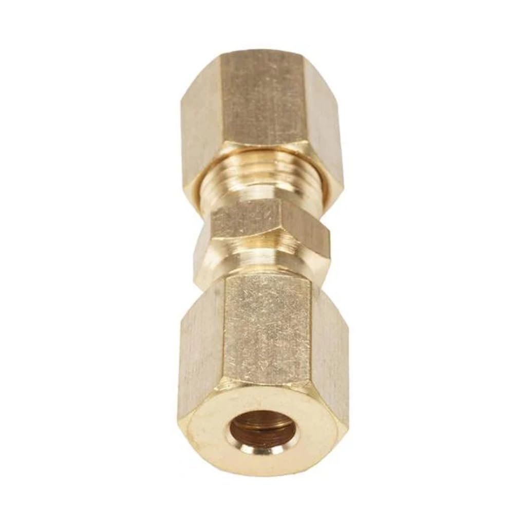 Brass Compression Fittings Male Threaded End Straight Sae 0 2 In Fitting Size Alx-pau-rb-785-3d-cl360a50 2 Pack