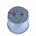910 Electrical Splice Box With 10 In Diameter Heavy Duty Pvc Construction Grey Safety Style Csa Listed 1 Piece 