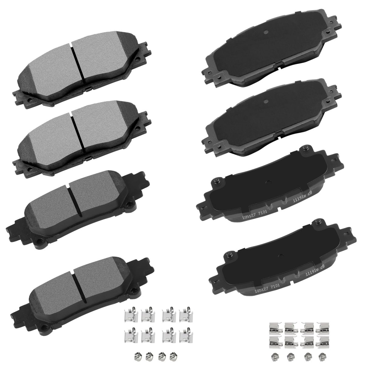 D1210 D1391 Ceramic Brake Pads Front And Rear Disc Pad Set For Toyota Prius V 2012 2018