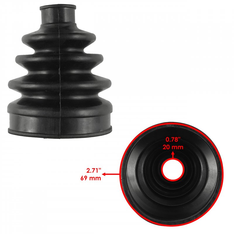 Caltric 2 Front Axle Outer And Inner Cv Boot Kit For Can-am Commander 1000 4x4 2011 2012