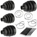 Caltric 2 Front Axle Outer And Inner Cv Boot Kit For Can-am Commander 1000 4x4 2011 2012