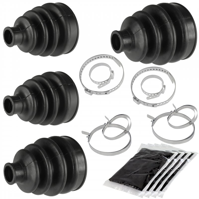 Caltric 2 Front Axle Outer And Inner Cv Boot Kit For Can-am Commander 1000 4x4 2011 2012