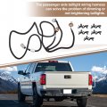 Uxcell 1 Set Tail Light Lamp Wiring Harness For Chevrolet Silverado 1500 2500 Hd 3500 Gmc Sierra 2016-2019 Passenger Side