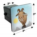 Goat On Mountain Top Tow Trailer Hitch Cover Plug Insert
