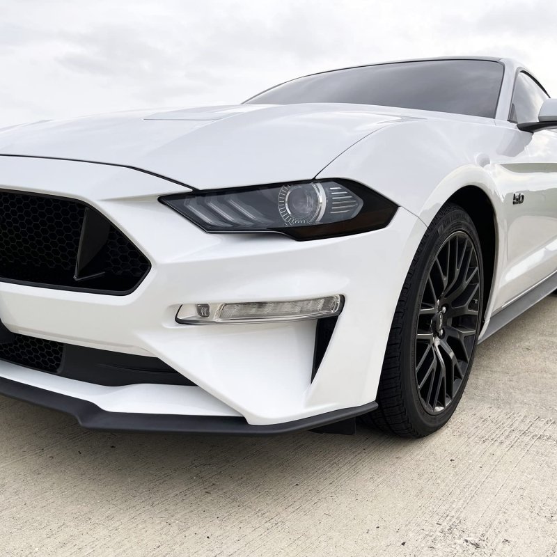 Slickmod Precut Vinyl Smoke Tint For 2018-2021 Ford Mustang Headlight 2 Sidemarker 20 Dark