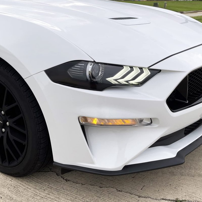 Slickmod Precut Vinyl Smoke Tint For 2018-2021 Ford Mustang Headlight 2 Sidemarker 20 Dark