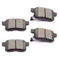 Rear Ceramic Disc Brake Pad Set D1336 For Honda Accord 2008 2017 And Acura Tsx 2009 2014 4 Piece With Hardware 