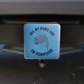 All My Puns Are On Porpoise Purpose Funny Humor Tow Trailer Hitch Cover Plug Insert