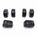 Httmt Mt420-002- Motorcycle Black Hand Controls Switch Button Covers Compatible With H-d 2011 Softail Models Except 11 Flstse