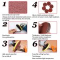 Hifrom 90pcs 5 Inch Sanding Discs 6-hole Dustless Hook-and-loop 40 60 80 120 180 240 Grit Sandpaper Assortment For Random
