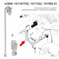 Park Brake Rod Pawl Kit Latch With Aluminum 101187702 Suitable For Club Car Ds Carryall Gas Electric 1995 Up