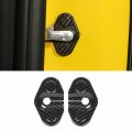 Cherocar For Camaro Door Lock Cover Buckle Decor Trim Exterior Accessories 2010-2015 Chevrolet Carbon Fiber