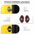 Cherocar Compatible With Camaro Door Lock Cover Buckle Decor Trim Exterior Accessories 2010-2015 Chevrolet Carbon Fiber