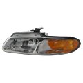 Chrysler Town And Country 1996-2010 Headlight Assembly Driver Side With Bulbs Excluded Quad Daytime Running Light Replacement 