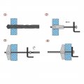 Uxcell M3 Dia Female Thread Spring Loaded Hollow Wall Anchor Toggle Wing Nut 25pcs