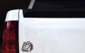 Stickertalk Purple Bulldog Sticker 4 5 Inches By 