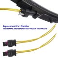 2x Front Rear Side Marker Light Pigtail Connector Wires Repl 68214402ad 68214403ad For 2015-2022 Chrysler 300 300c 300s